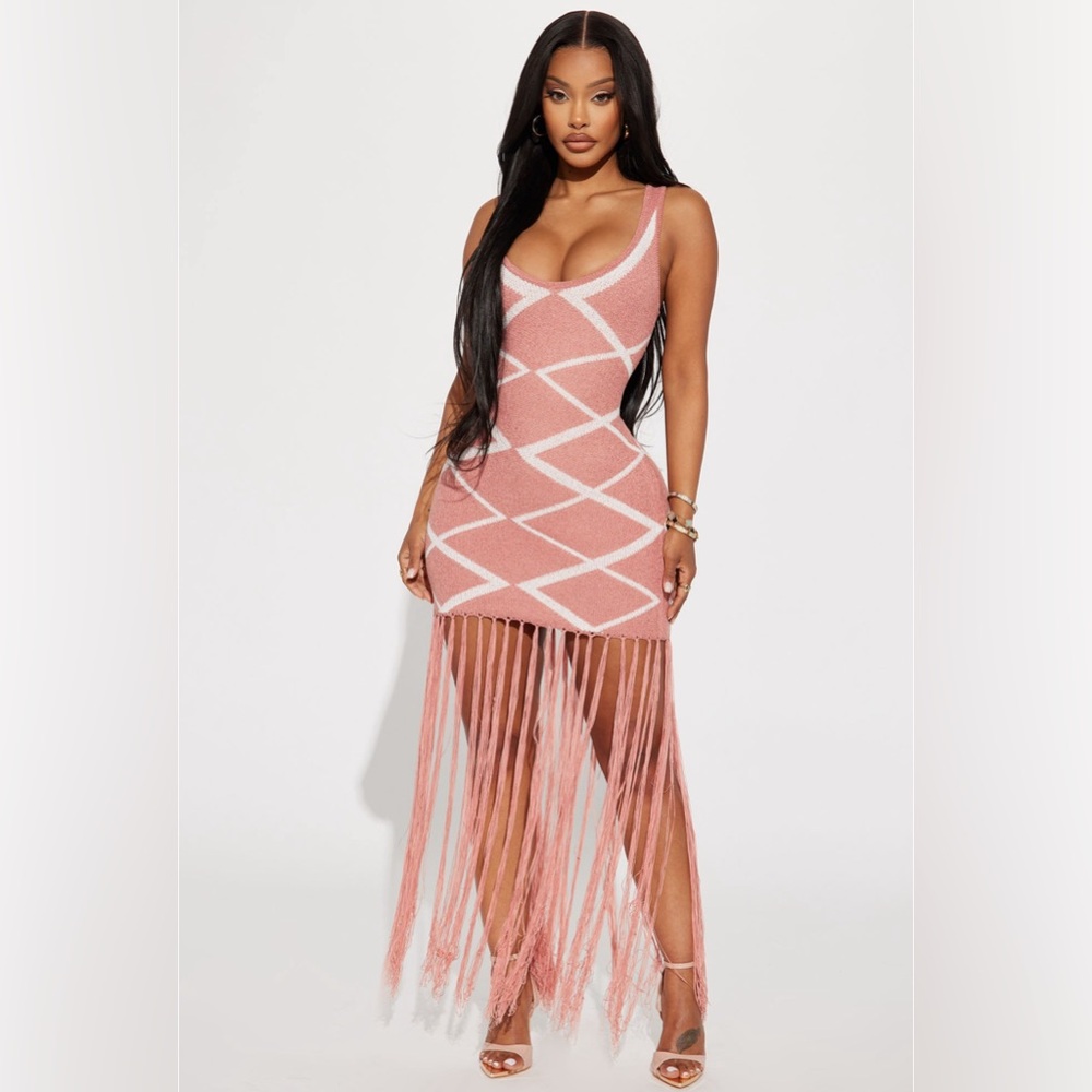 Fringe Maxi Vacation Dress